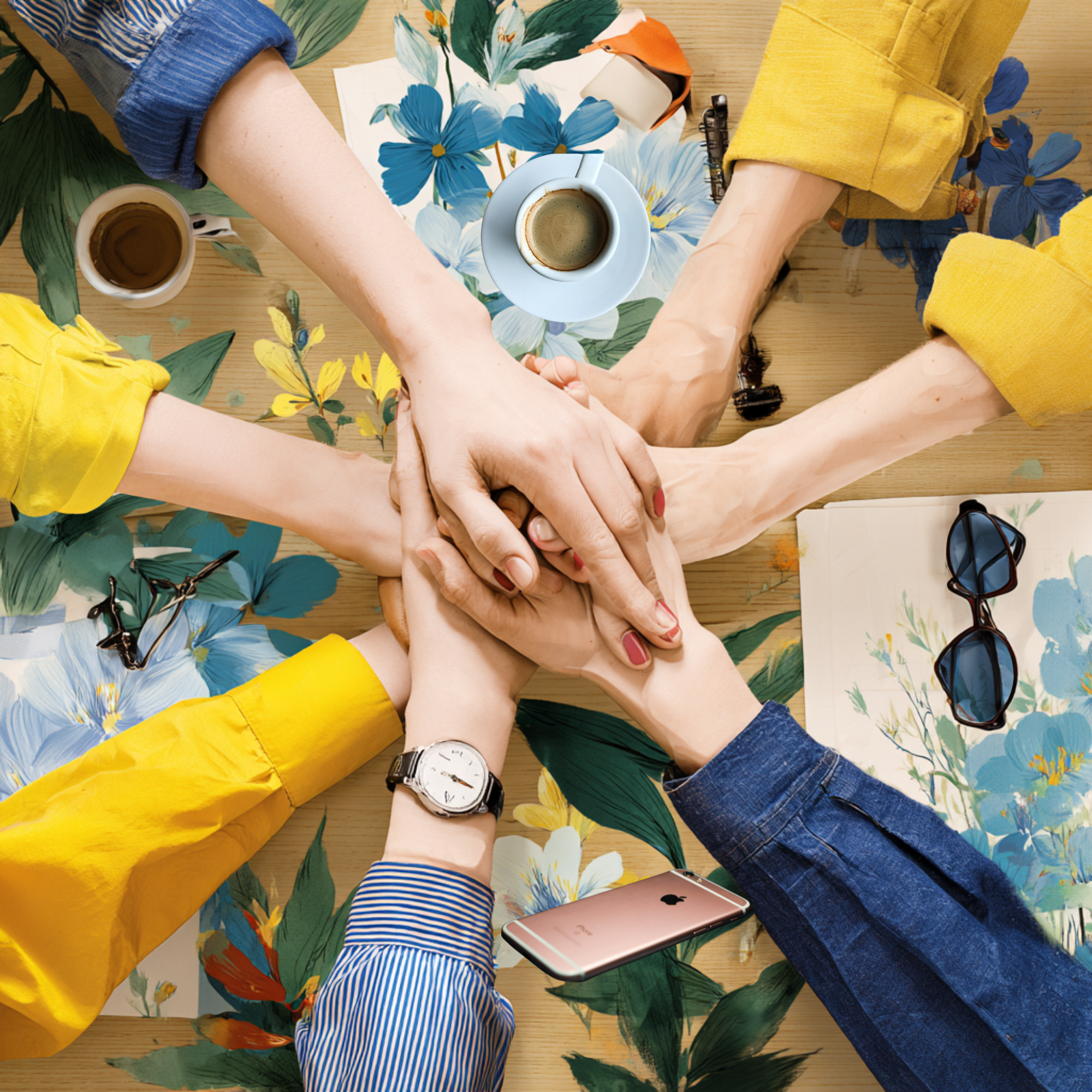 joining hands