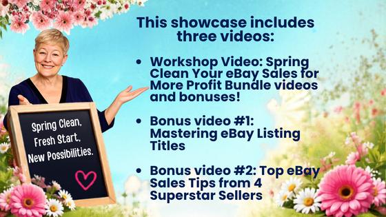 Video showcase bundle of 3 Spring Clean eBay Sales