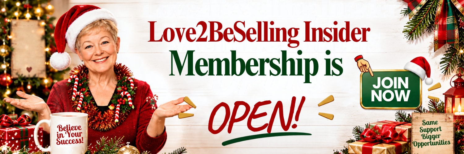 Love2BeSelling Insider Membership OPEN Header
