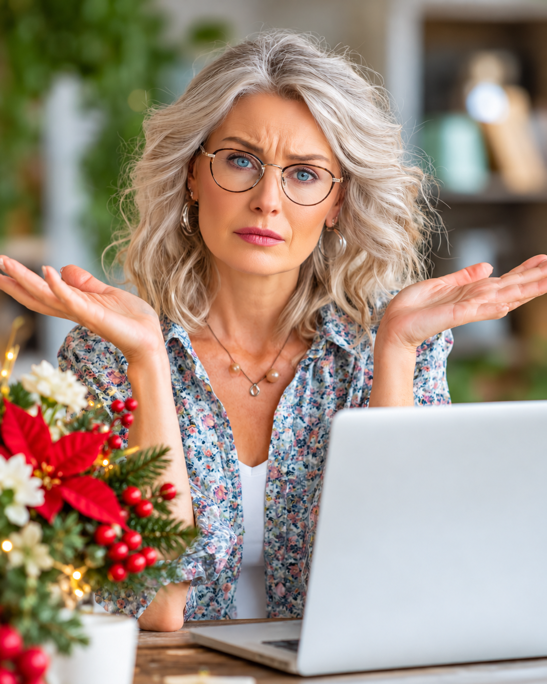 Frustrated woman holiday